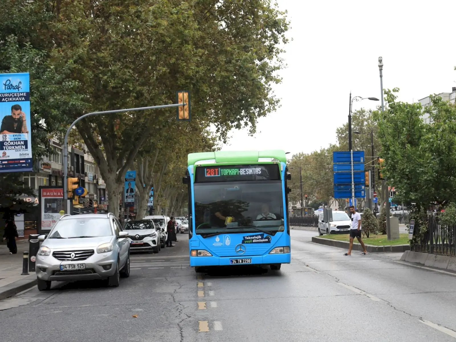 İstanbul’da toplu taşımanın ücretsiz olduğu görsel.